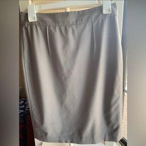 Ann Taylor Taupe Wool Blend Pencil Skirt